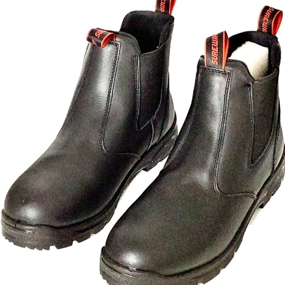 Sureway Other - SUREWAY Men's Slip On Black Work Boots Slip/Water Resistant/Mechanic Work Boot